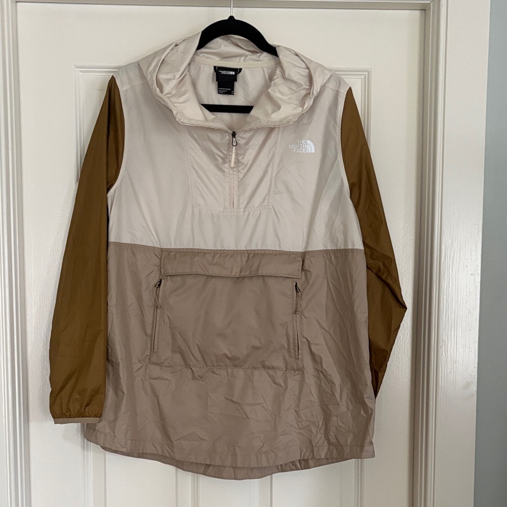 The North Face Tan and Brown Pullover Jacket